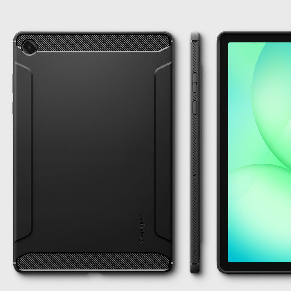 Husa de protectie tableta Spigen Rugged Armor (ACS10463) compatibil cu Samsung Galaxy Tab A11 Plus, Negru Mat