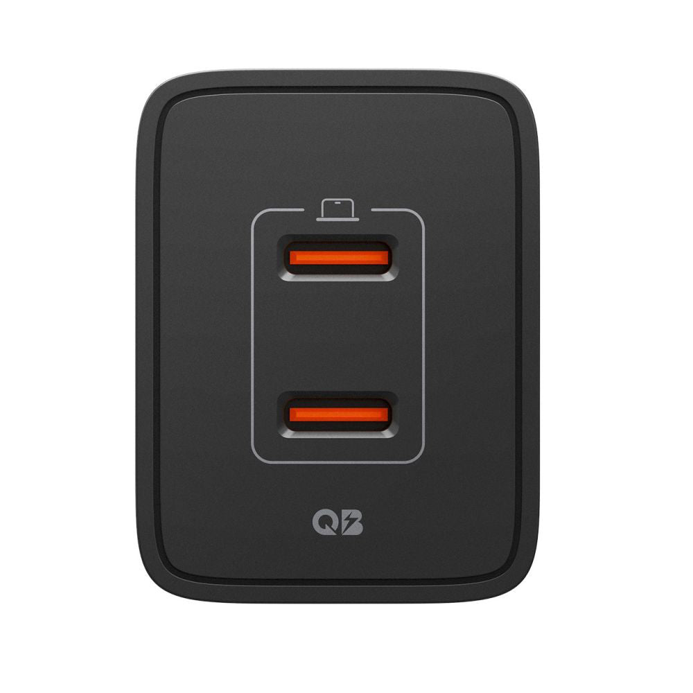 Incarcator Spigen Essential EE472EU (ACH09457), 2x Type-C, Fast Charging, Quantum Boost, 47W, Negru