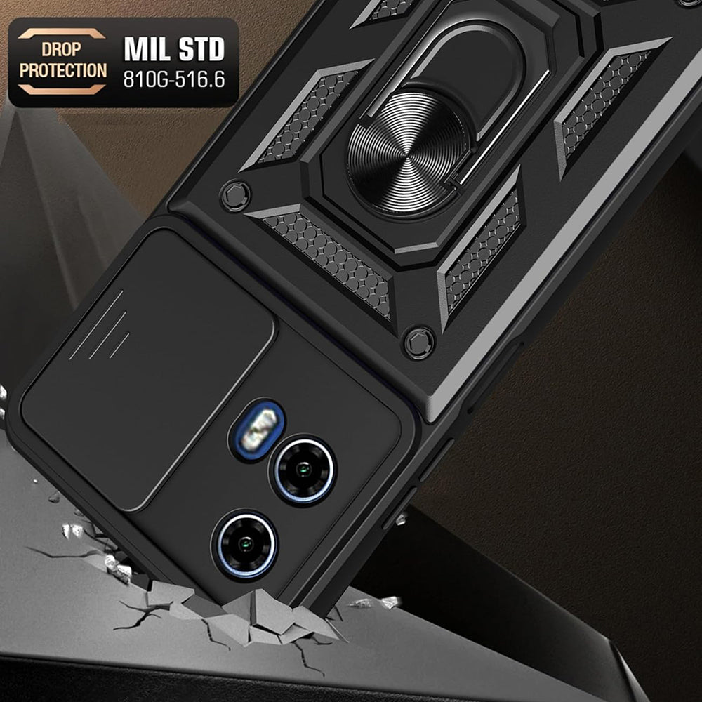 Husa de protectie Techsuit CamShield Series compatibil cu Motorola Moto G57 Power / G67 Power, Negru