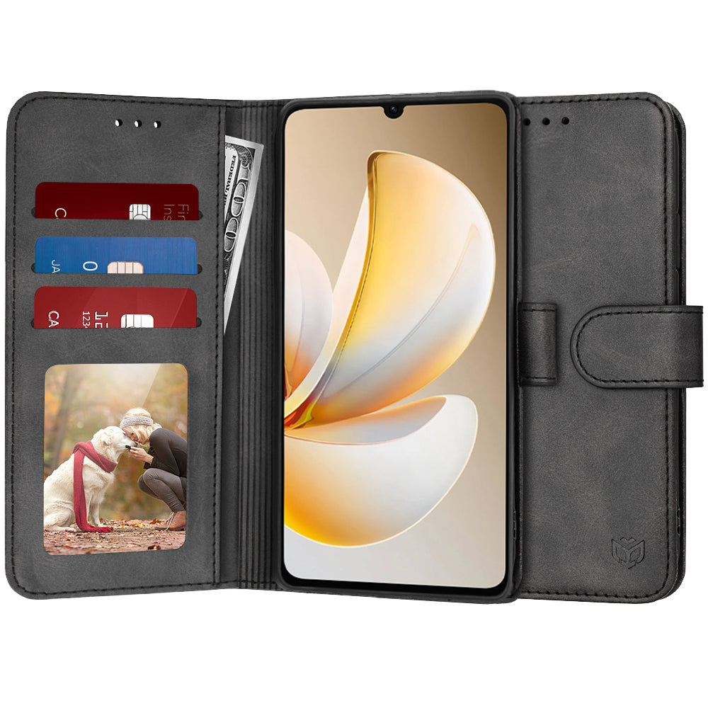 Husa de protectie Techsuit Diary Book compatibil cu Realme Note 70T, Negru