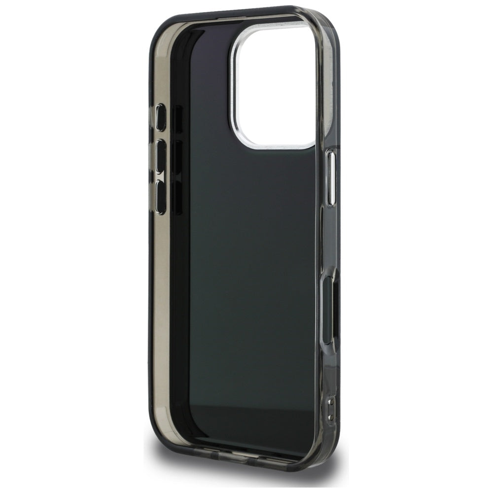 Husa de protectie Karl Lagerfeld IML Aquarelle Karl & Logo MagSafe (KLHCP16XHMKIAQK) compatibil cu iPhone 16 Pro Max, Negru