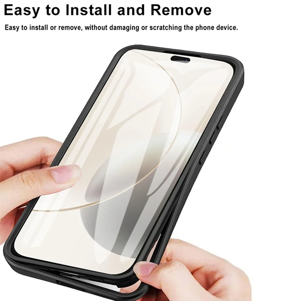 Folie de protectie Techsuit ColorVerse 360 Series + compatibil cu Honor X5c Plus, Albastru