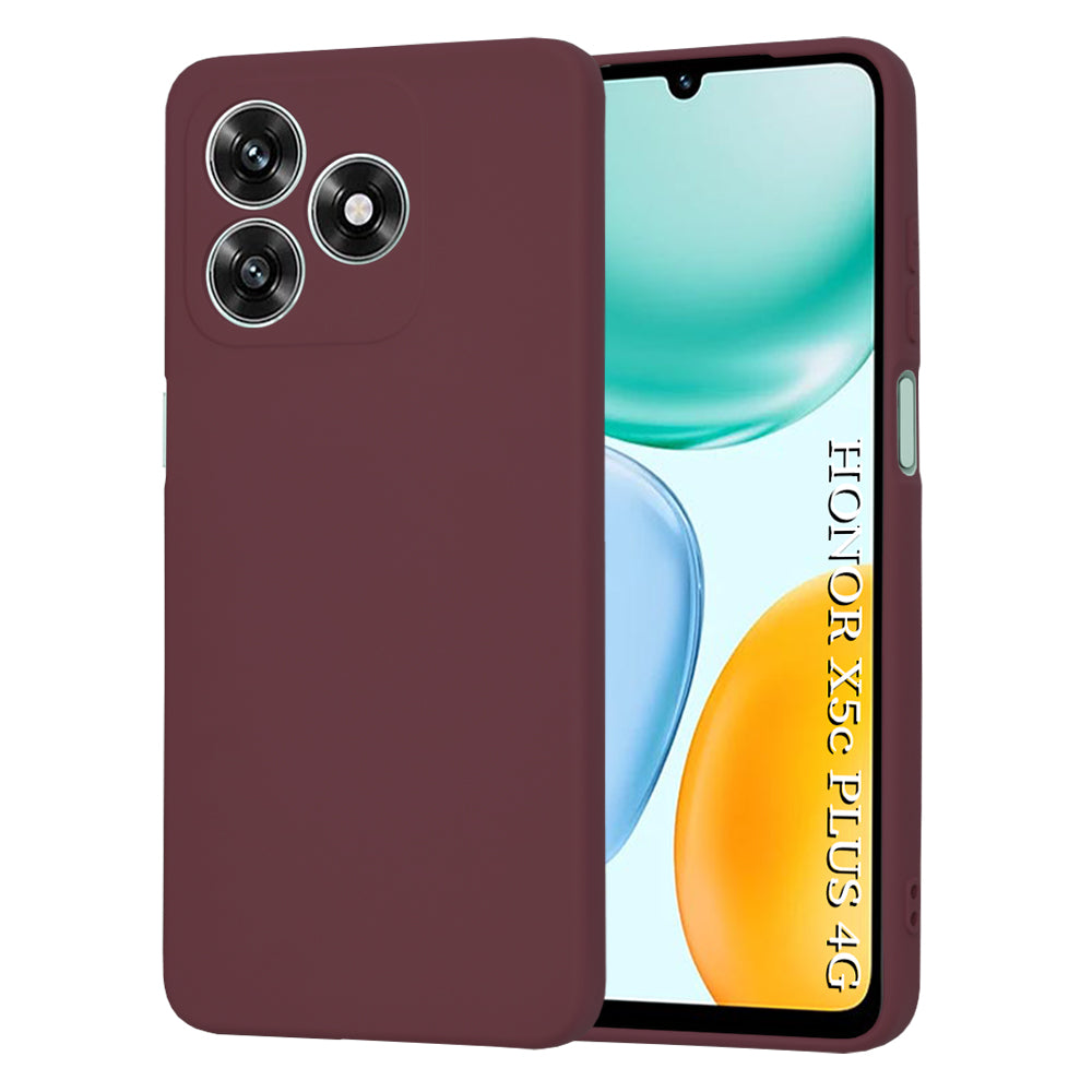 Husa de protectie Techsuit SoftFlex compatibil cu Honor X5c Plus, Plum Red