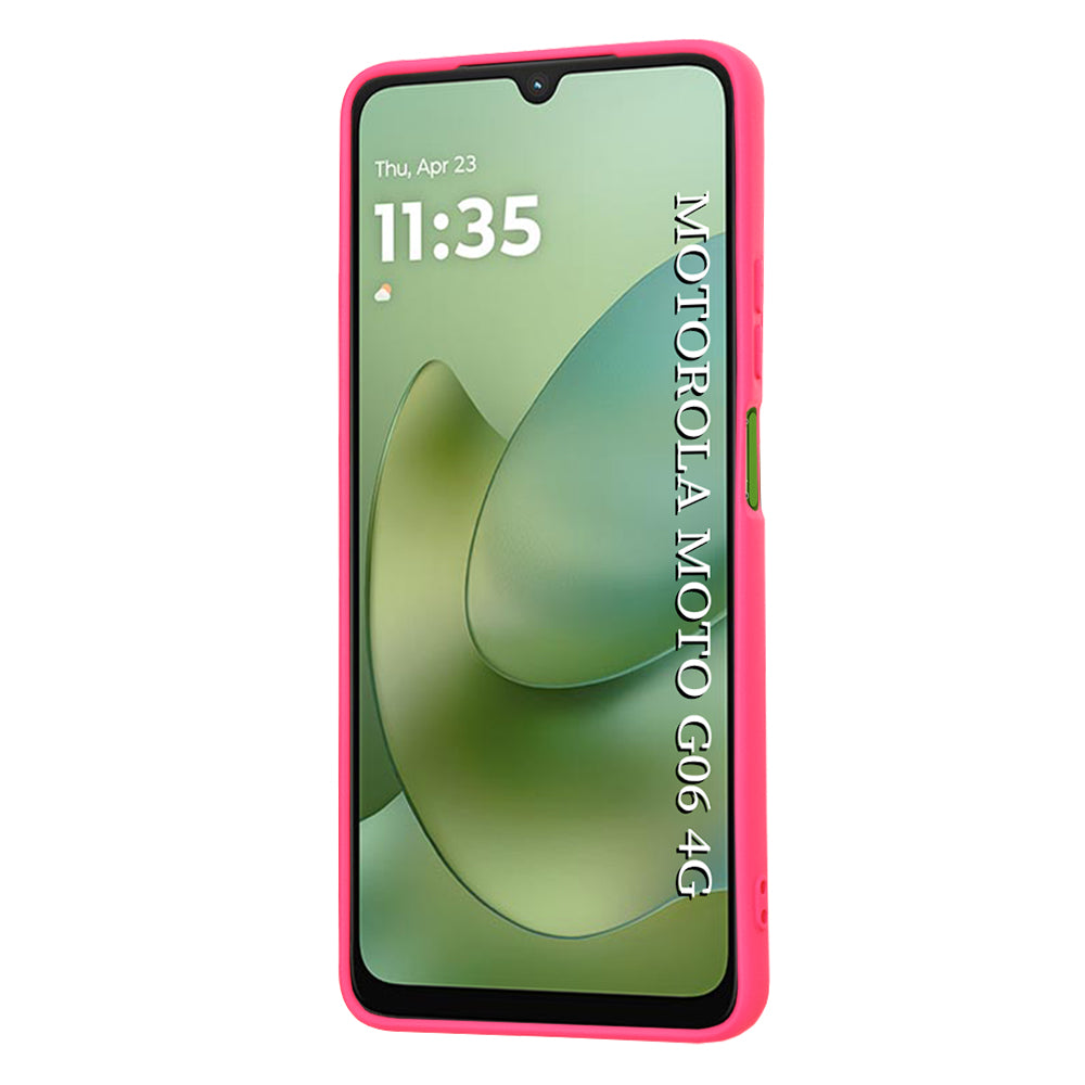 Techsuit SoftFlex védőtok Motorola Moto G06 telefonhoz, intenzív rózsaszín színben