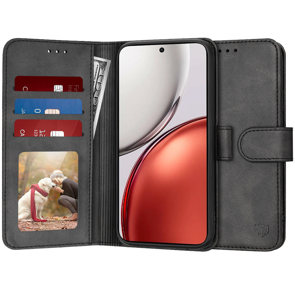 Husa de protectie Techsuit Diary Book compatibil cu Honor Magic8 Lite, Negru