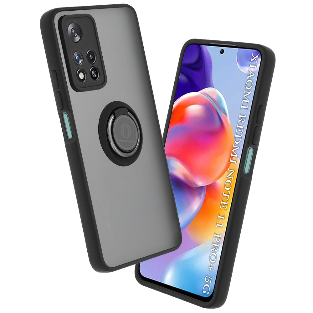 Husa de protectie Techsuit Glinth compatibil cu Xiaomi Redmi Note 11 Pro+ 5G, Negru