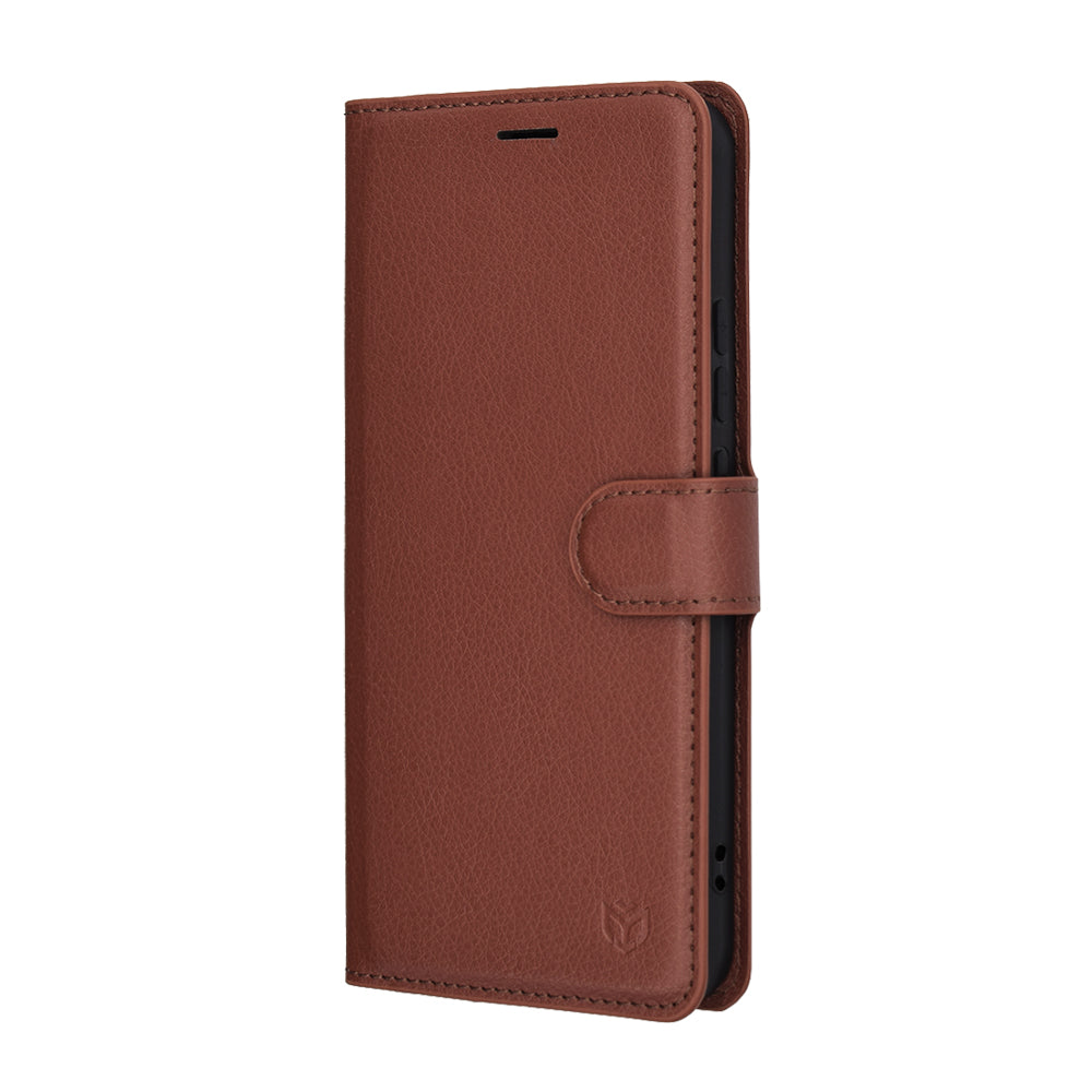 Husa de protectie Techsuit Leather Folio compatibil cu Honor Magic8 Lite, Maro