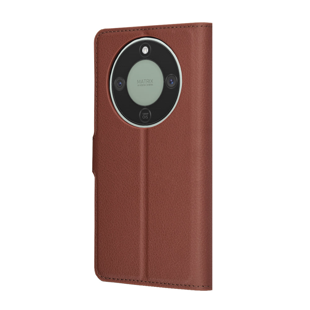 Husa de protectie Techsuit Leather Folio compatibil cu Honor Magic8 Lite, Maro