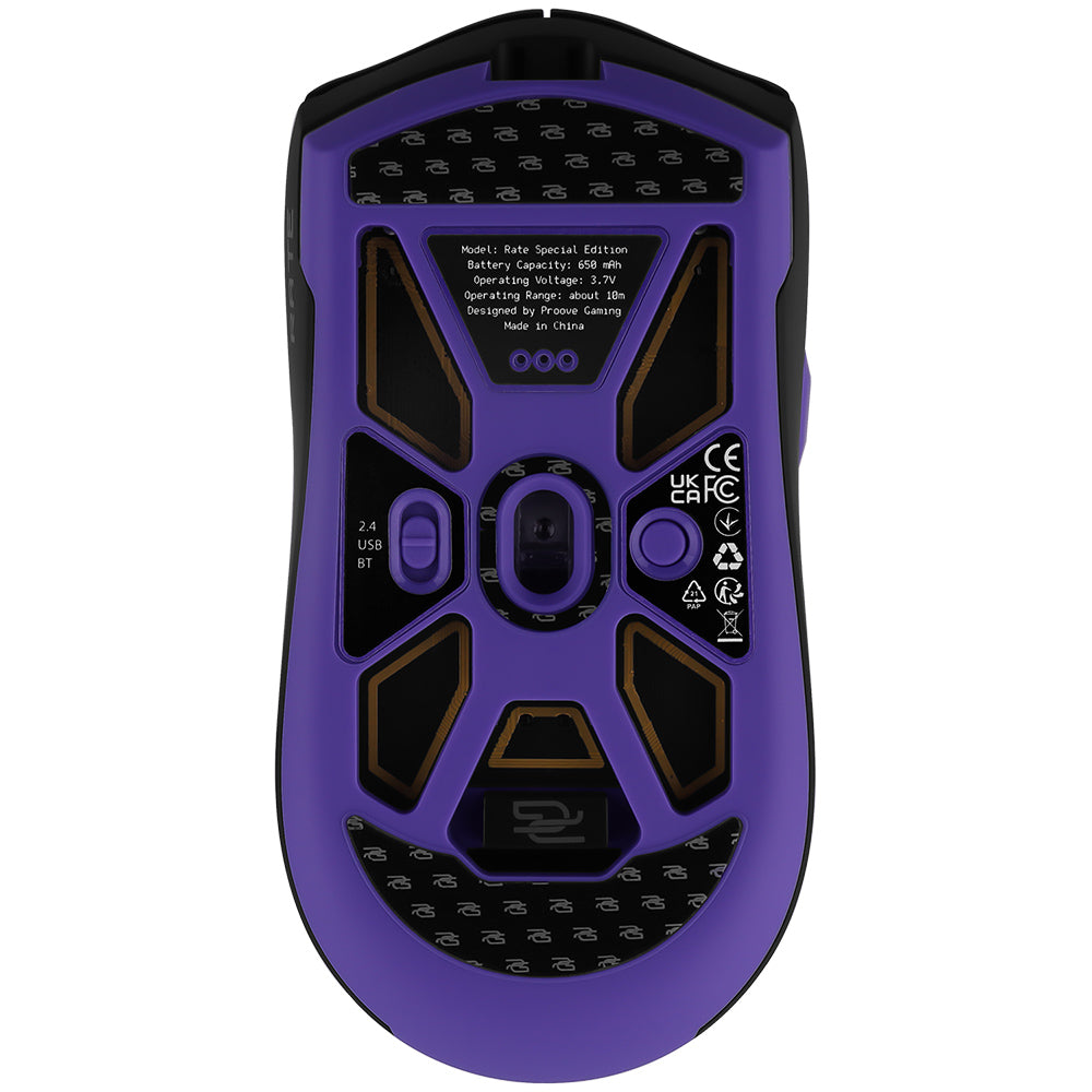 Tastatura/Mouse Proove Wireless Mouse Rate Special Edition (CMRTWRS03001), for Gaming, with 6 Buttons, 800-12000DPI, 650mAh, 1.5m, Negru