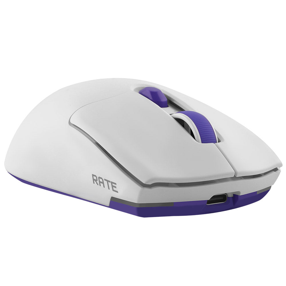 Tastatura/Mouse Proove Wireless Mouse Rate Special Edition (CMRTWRS03002), for Gaming, with 6 Buttons, 800-12000DPI, 650mAh, 1.5m, Alb