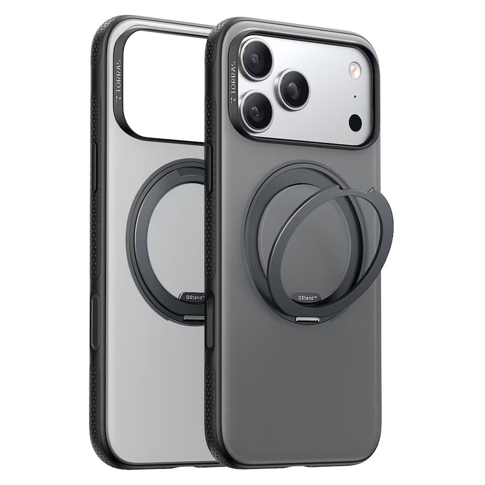 Husa de protectie Torras Ostand R Fitness Series compatibil cu iPhone 17 Pro Max, Negru