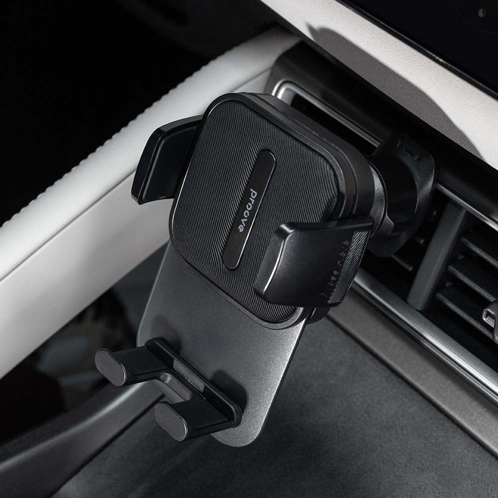 Suport Proove Crystal Clamp (CHCC00000001), Air Vent, Mechanical Clamp, Secure Fastening, for 4.7"-6.9" Phones, Negru