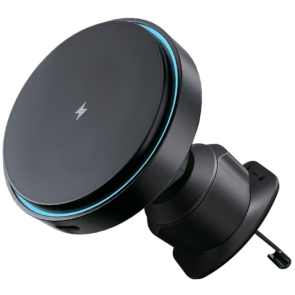Suport Proove with Wireless Charging Light Circle (WHLC15010001), MagSafe, for Air Vent, 360°, 15W, Blue LED, Negru