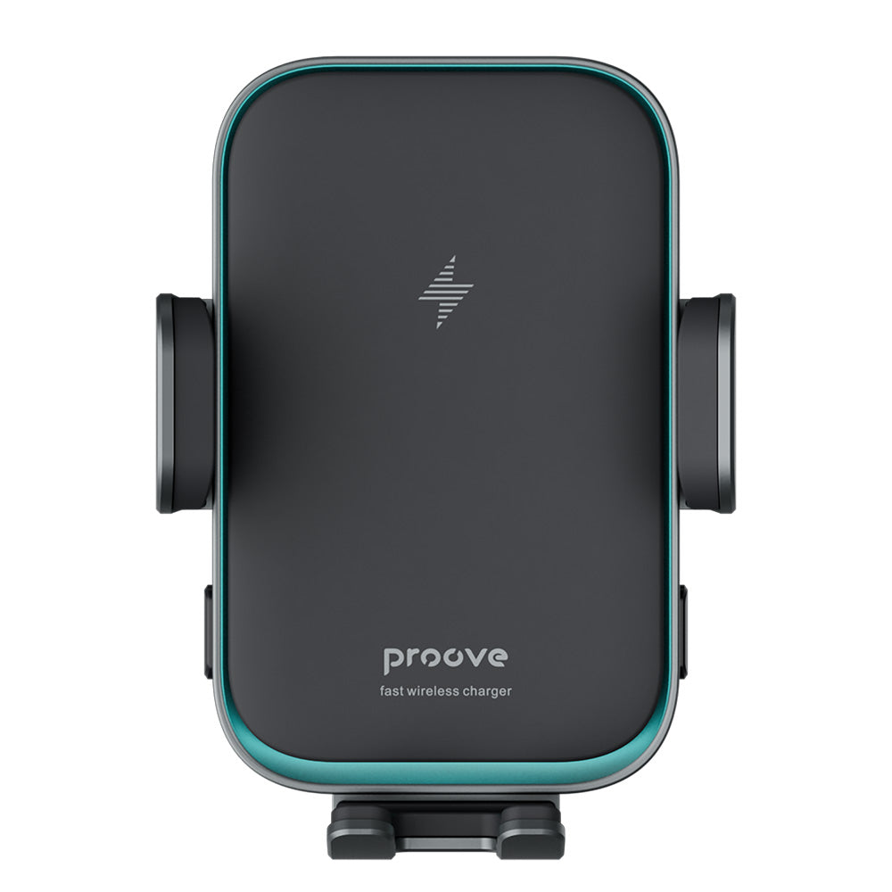 Suport Proove with Wireless Charging Triple Clamp Pro (WHTP15010004), 2in1 Mount, Automatic, LED, Qi2 15W, Metal Grey