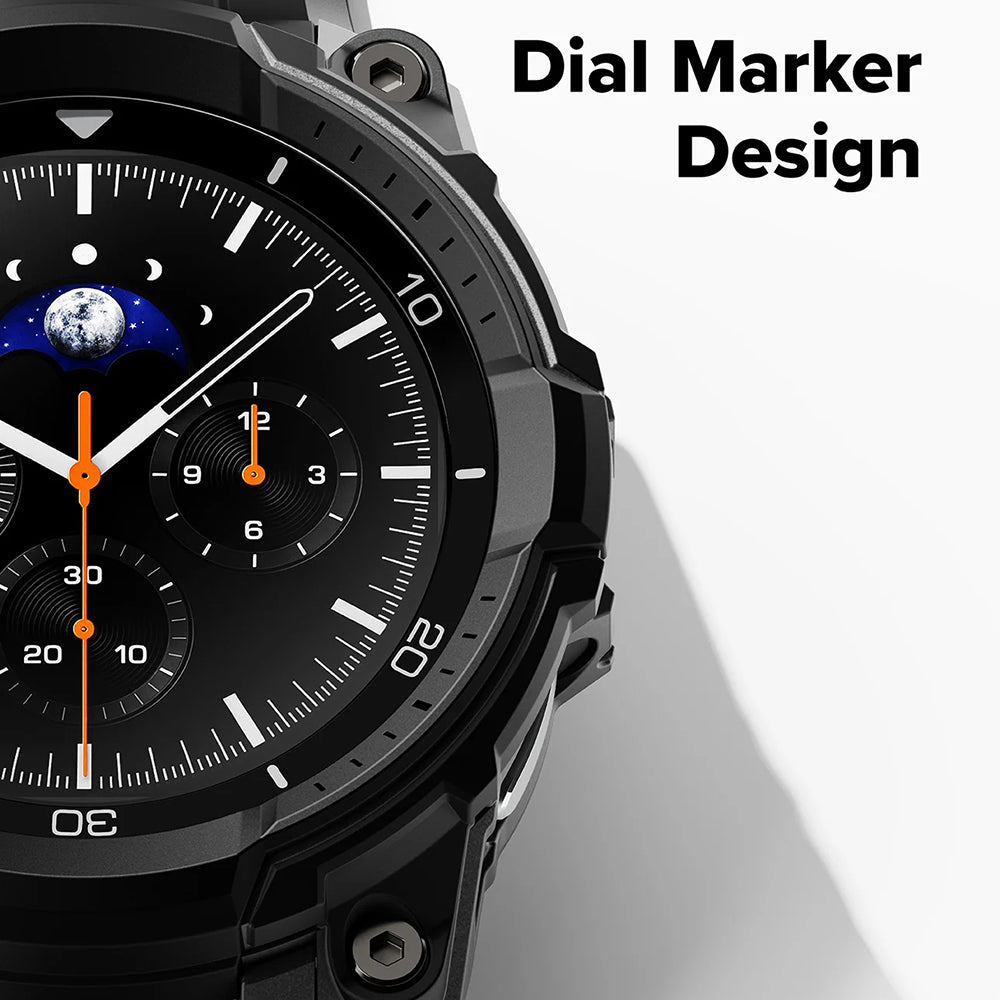 Accesoriu smartwatch Ringke Rugged Gear compatibil cu Samsung Galaxy Watch8 Classic, All Black