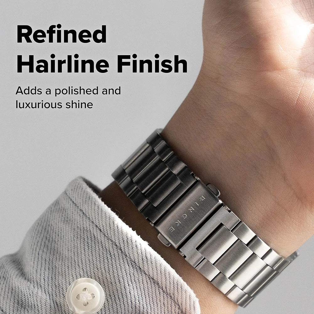 Accesoriu smartwatch Ringke Metal One Air compatibil cu Apple Watch 4 / 5 / 6 / 7 / 8 / 9 / 10 / SE / SE 2 / Ultra / Ultra 2 (44/45/46/49mm), Argintiu