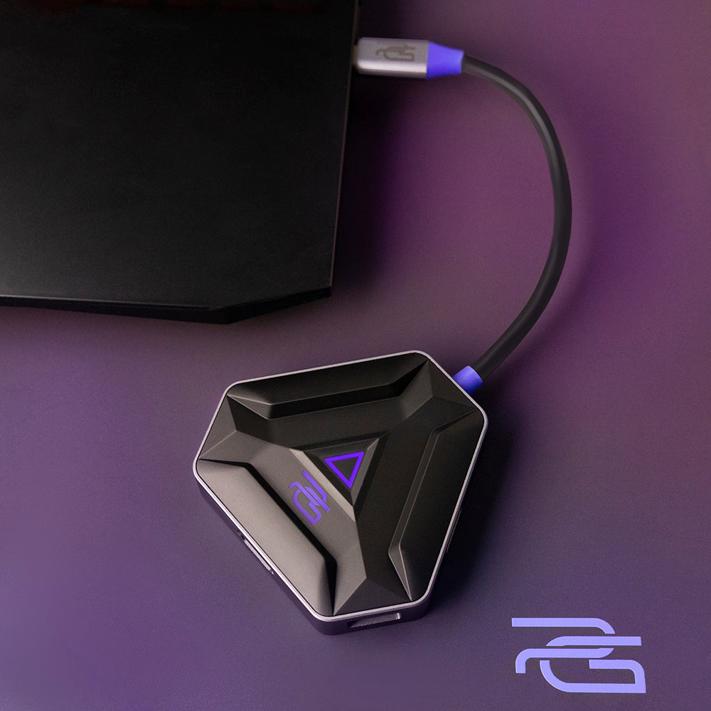 Hub/Dock Proove Docking Station Gaming Spectre 5in1 (HBPG10221205), Type-C to 2x USB 3.0, Type-C, HDMI, PD100W, Gri Inchis