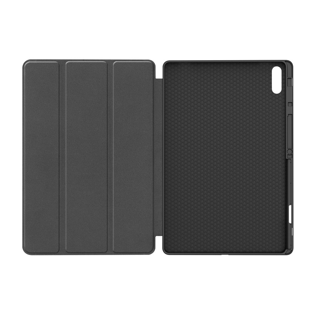 Husa de protectie tableta Techsuit Flex Trifold (with Pencil Holder) compatibil cu Samsung Galaxy Tab S11 Ultra, Negru