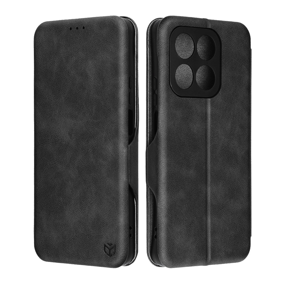 Husa de protectie Techsuit Safe Wallet Plus compatibil cu Honor 400 Smart 5G / 400 Smart 4G / X7d 4G, Negru