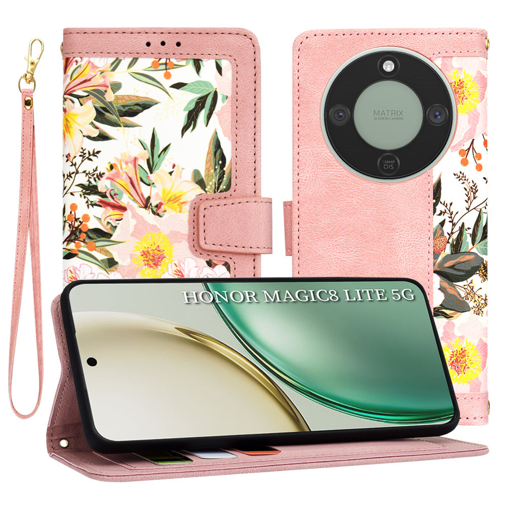 TechSuit Husa de protectie Techsuit FlipCraft compatibil cu Honor Magic8 Lite, Sweetheart Pink