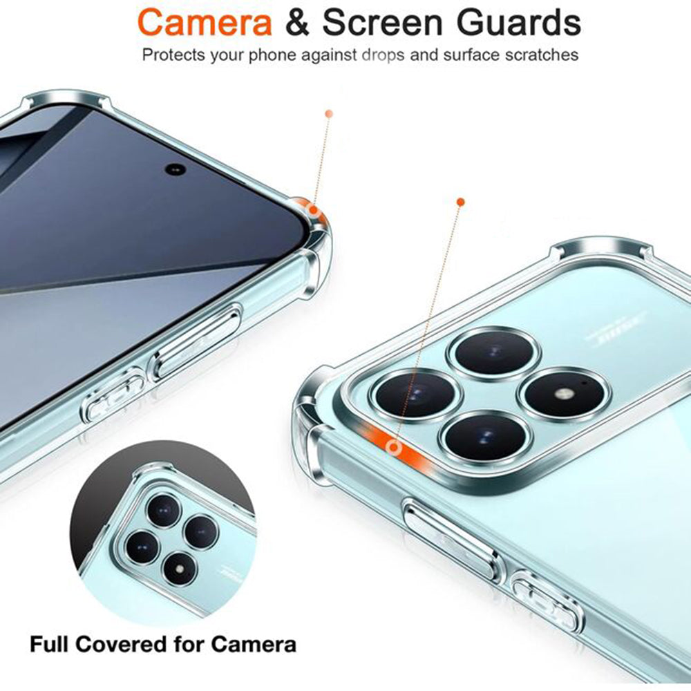 Husa de protectie Techsuit Shockproof Clear Silicone compatibil cu Xiaomi Poco F8 Pro, Transparent