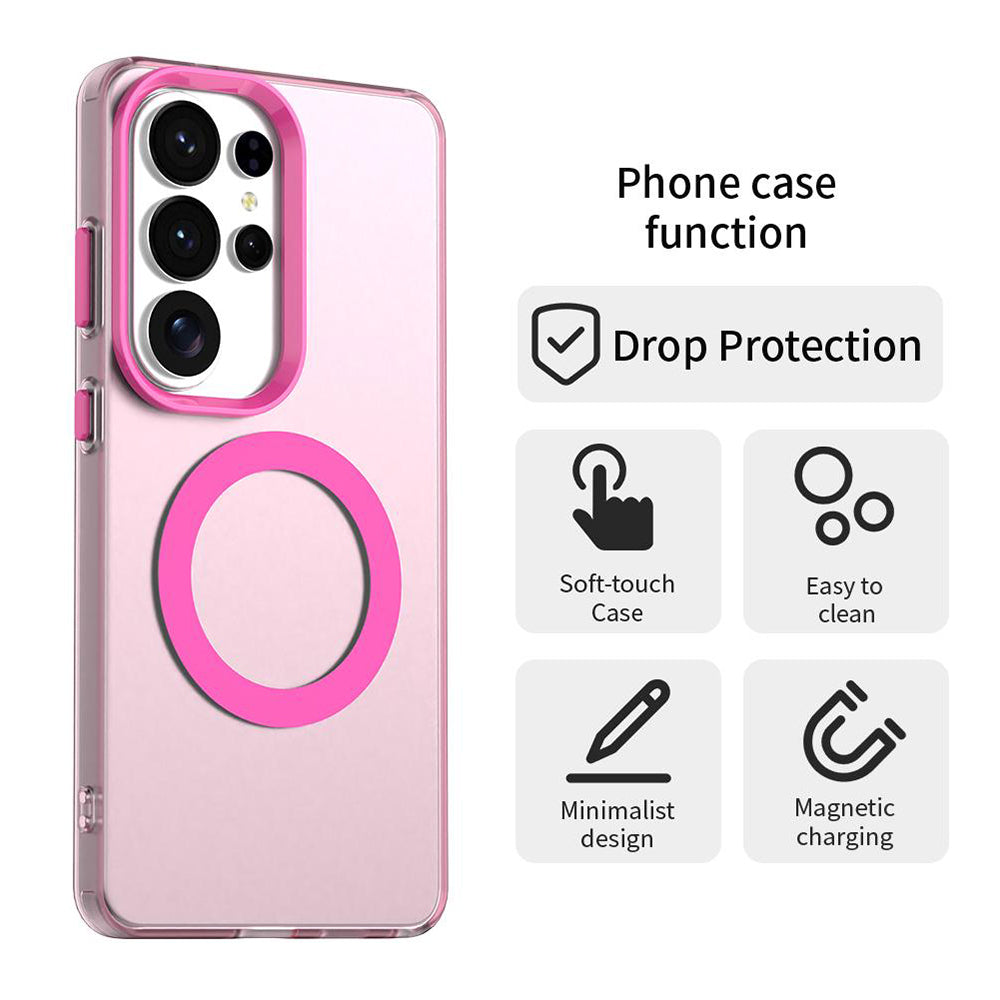 Husa de protectie Techsuit CandyCase MagSafe compatibil cu Samsung Galaxy S26 Ultra, Roz