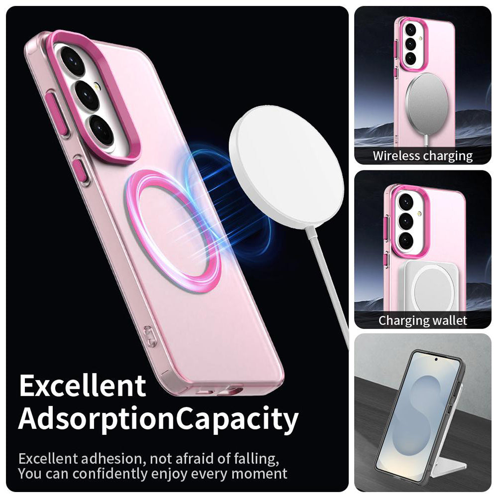 Husa de protectie Techsuit CandyCase MagSafe compatibil cu Samsung Galaxy S26 Plus, Roz