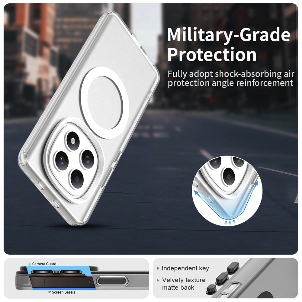 Husa de protectie Techsuit CandyCase MagSafe compatibil cu Xiaomi Redmi Note 15 5G / Note 15 4G / Poco M8 5G, Alb