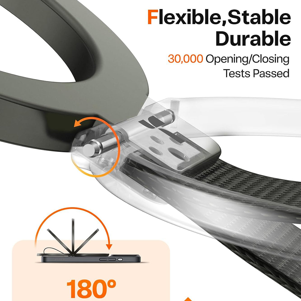 Torras Suport Torras Ostand Magnetic Ring, 360° Rotatable Stand, Phone Holder/Grip, Easy Attach, Negru – imagine 3