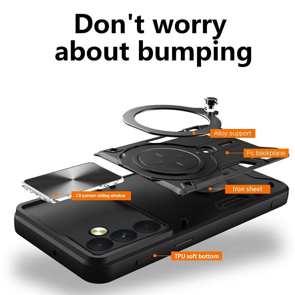 Husa de protectie Techsuit CamGuard Pro compatibil cu OnePlus 15, Albastru