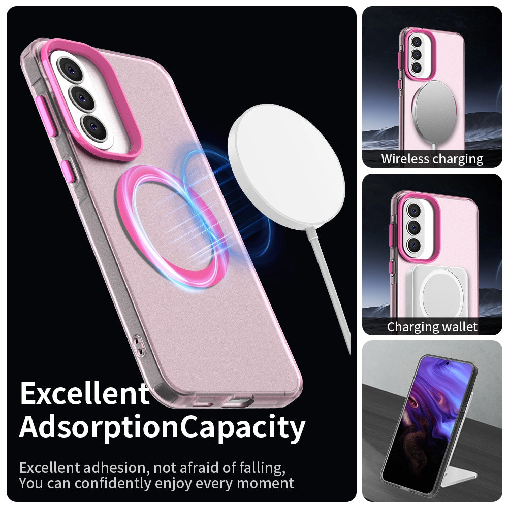 Husa de protectie Techsuit CandyCase MagSafe compatibil cu Samsung Galaxy A37 5G, Roz