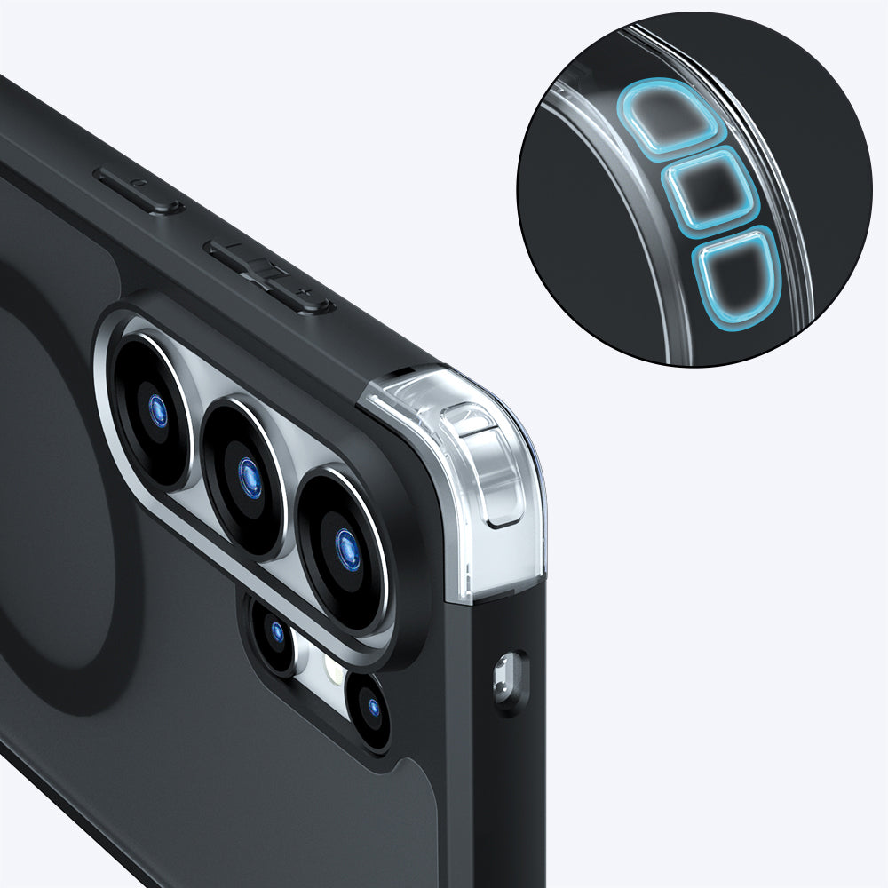 Husa de protectie Techsuit PureFrost MagSafe compatibil cu Samsung Galaxy S26 Ultra, Negru Mat