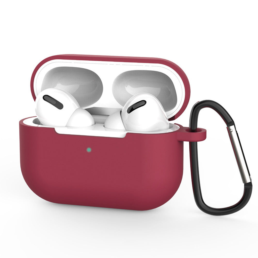 Casti Techsuit Silicone Case, for AirPods Pro 3, Smooth Ultrathin Material, Bordo