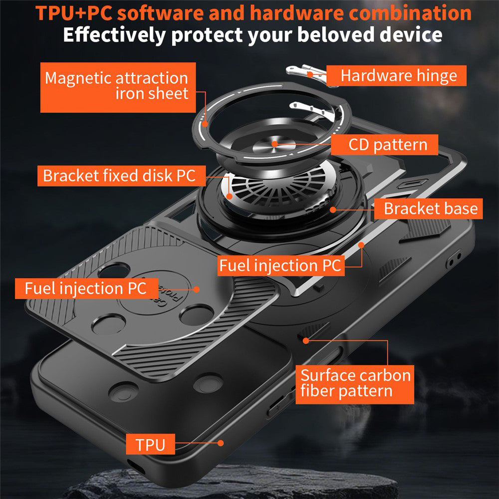 Husa de protectie Techsuit RuggedCam compatibil cu Honor X9c Smart, Albastru