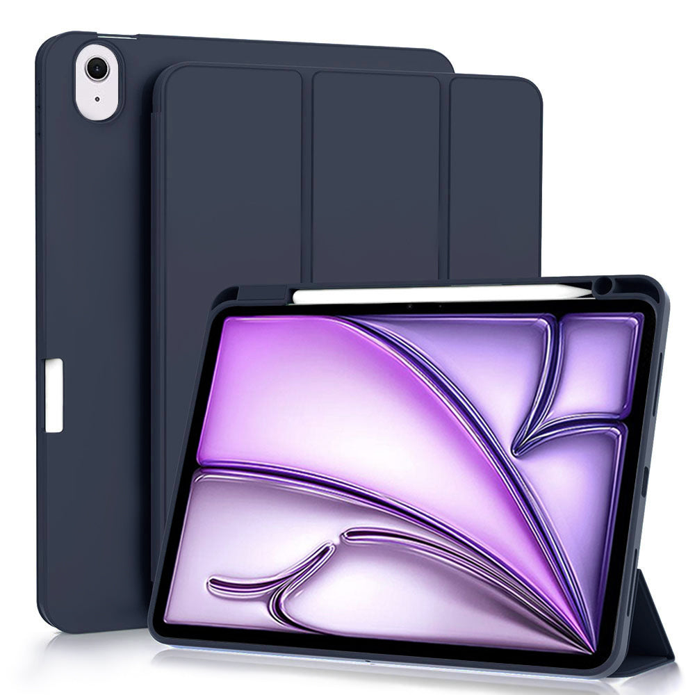 Husa de protectie tableta Techsuit Flex Trifold (with Pencil Holder) compatibil cu iPad Air 11 (2024) / Air 11 (2025) / Air 11 (2026), Albastru Inchis