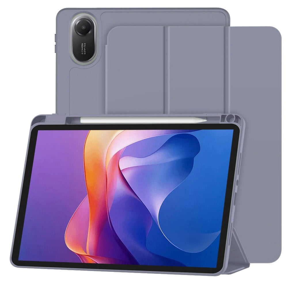 Husa de protectie tableta Techsuit Flex Trifold (with Pencil Holder) compatibil cu Xiaomi Redmi Pad 2, Mov
