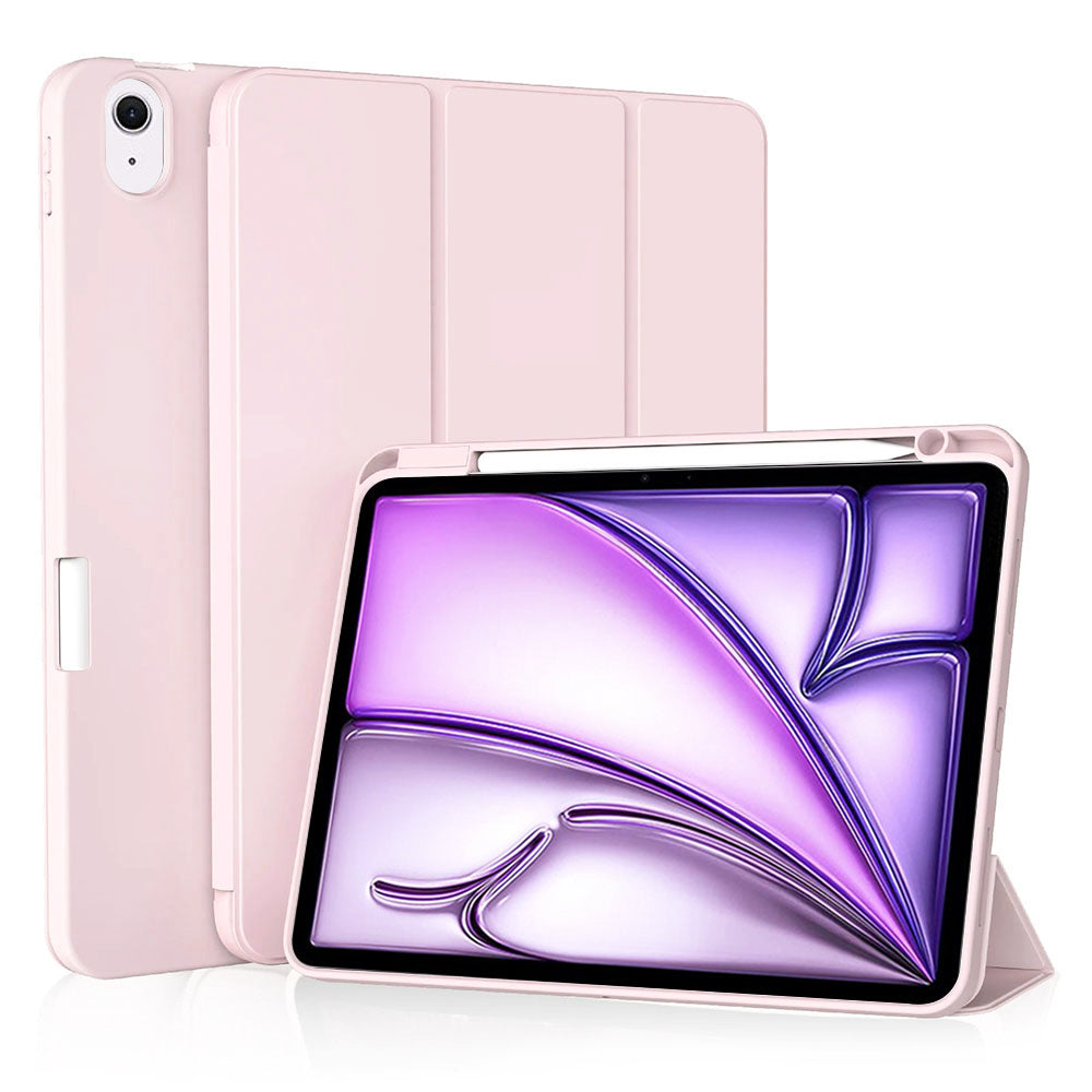 Husa de protectie tableta Techsuit Flex Trifold (with Pencil Holder) compatibil cu iPad Air 11 (2024) / Air 11 (2025) / Air 11 (2026), Roz