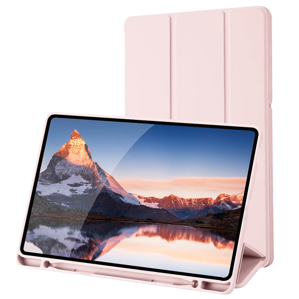 Husa de protectie tableta Techsuit Flex Trifold (with Pencil Holder) compatibil cu Samsung Galaxy Tab S6 Lite (2020/2022/2024), Roz