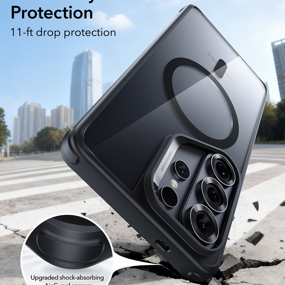 Husa de protectie ESR Classic Hybrid HaloLock compatibil cu Samsung Galaxy S26 Ultra, Transparent Black
