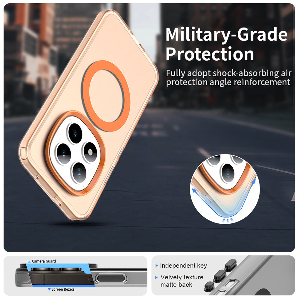 Husa de protectie Techsuit CandyCase MagSafe compatibil cu Xiaomi Redmi Note 15 Pro+ 5G / Poco M8 Pro 5G, Portocaliu