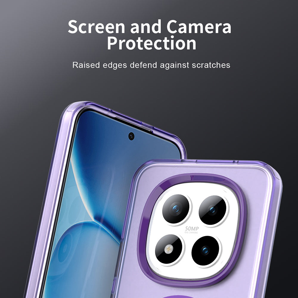 Husa de protectie Techsuit CandyCase MagSafe compatibil cu Xiaomi Redmi Note 15 Pro+ 5G / Poco M8 Pro 5G, Mov