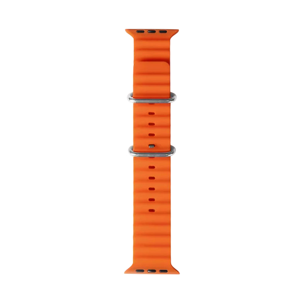 Curea smartwatch Techsuit Watchband (W038) compatibil cu Apple Watch 1/2/3/4/5/6/7/8/9/10/11/SE/SE 2/SE 3/Ultra/2/3 (42/44/45/46/49mm), Portocaliu