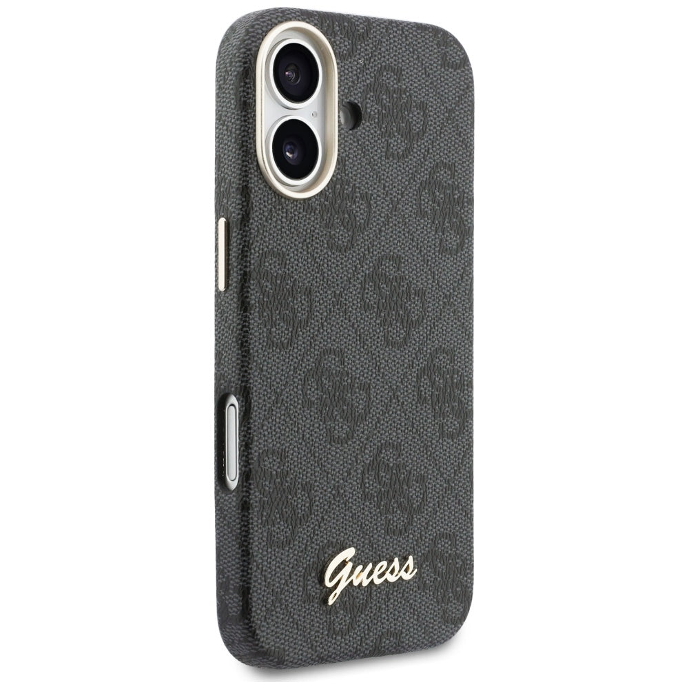Husa de protectie Guess 4G Script MagSafe (GUHMP17S5P4FWMSK) compatibil cu iPhone 17, Negru