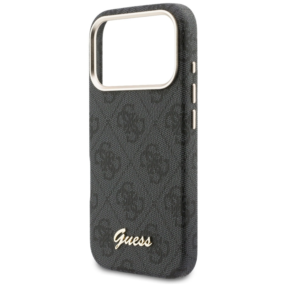 Husa de protectie Guess 4G Script MagSafe (GUHMP17L5P4FWMSK) compatibil cu iPhone 17 Pro, Negru