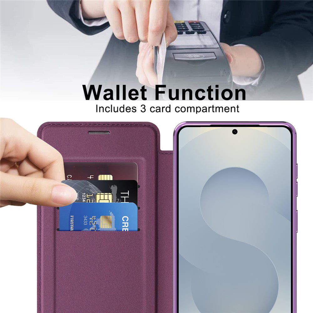 Husa de protectie Techsuit SmartMag Book compatibil cu Samsung Galaxy S26 Plus, Mov