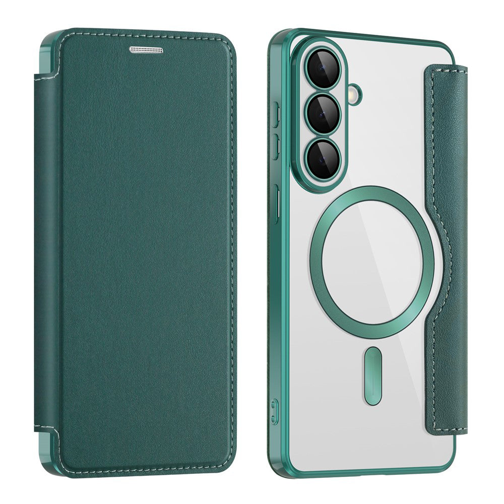 Husa de protectie Techsuit SmartMag Book compatibil cu Samsung Galaxy S26 Plus, Verde