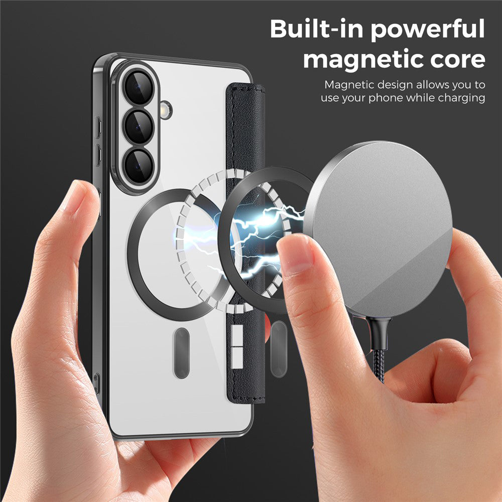 Husa de protectie Techsuit SmartMag Book compatibil cu Samsung Galaxy S26, Negru