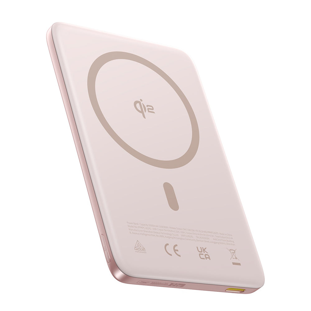 Baterie externa Baseus PicoGo AM41 (E0027202), 10000mAh, USB-C, 27W, Roz