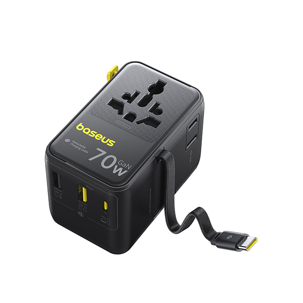 Adaptor Baseus EnerCore CG11 (E0307E00), 6in1, 70W, Negru