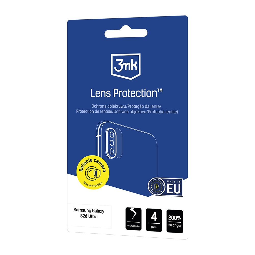 Folie de protecție pentru cameră 3mk Lens Protection, transparentă, pentru Samsung Galaxy S26 Ultra
